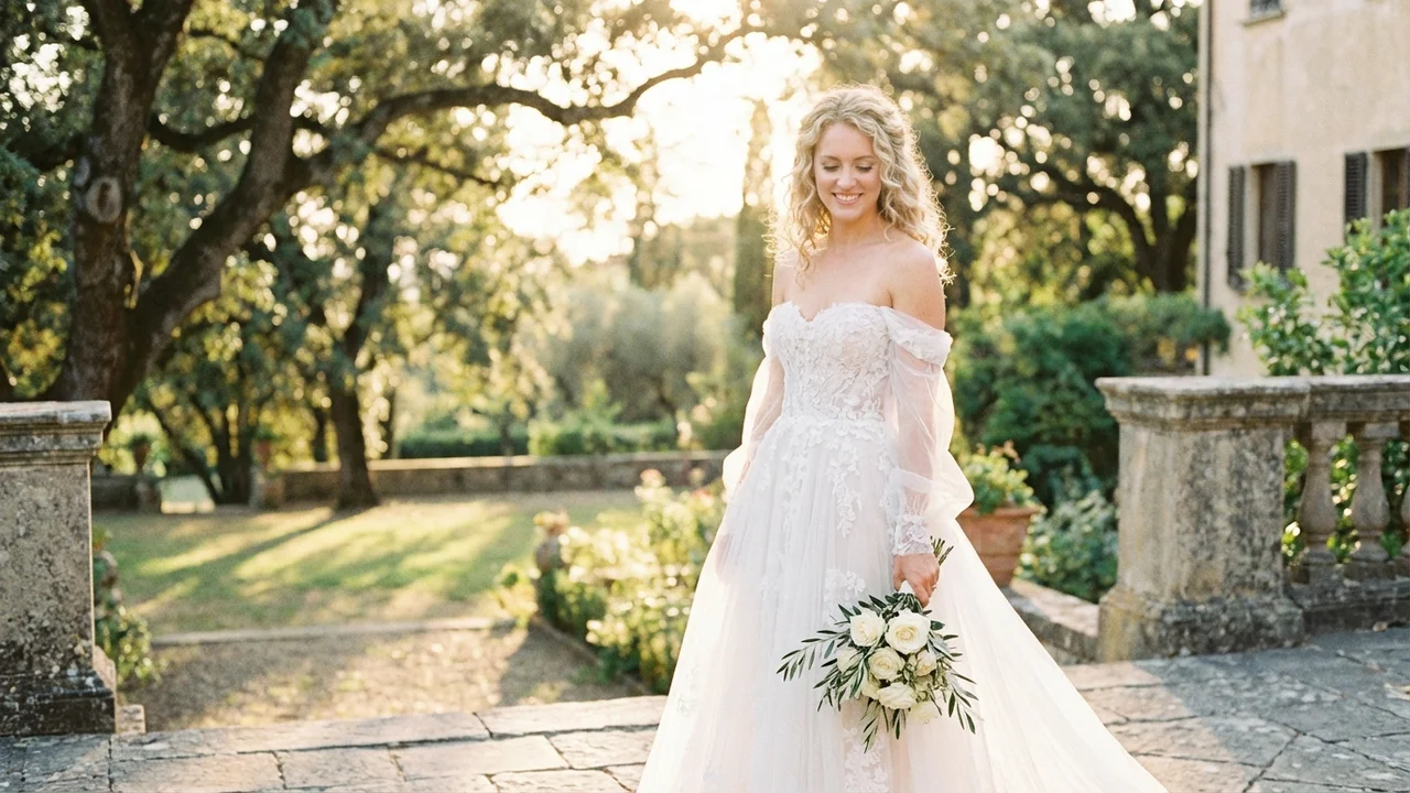 Off the Shoulder Wedding Dresses - 1