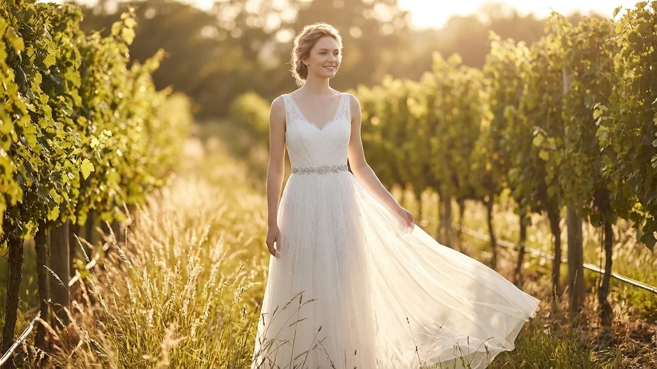 Ceinture de Mariée Motif Vigne en Cristal - 6