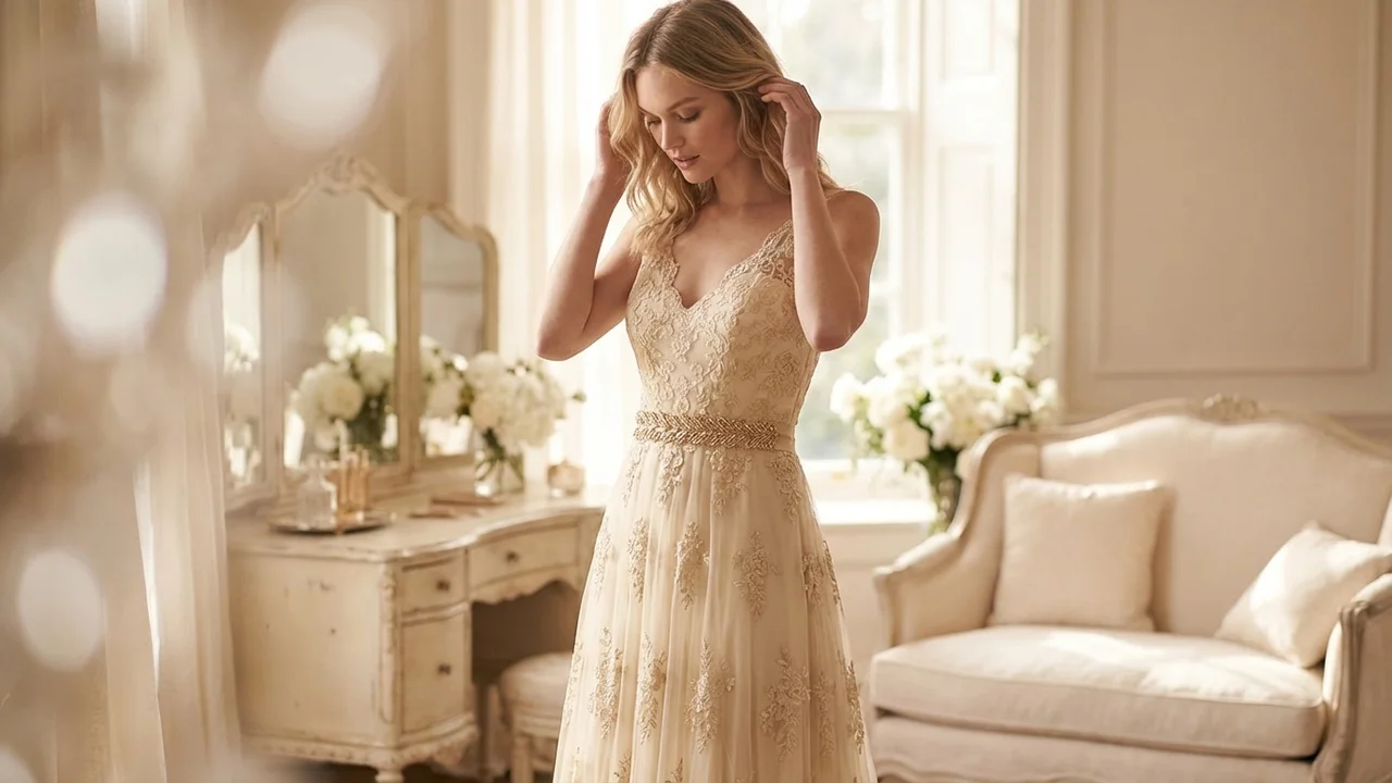 Gold Leaf Bridal Sash - 5