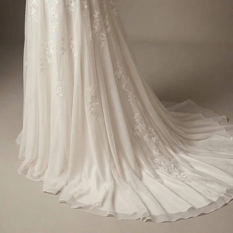 Celestine Pearl Vine Bridal Headband - 4