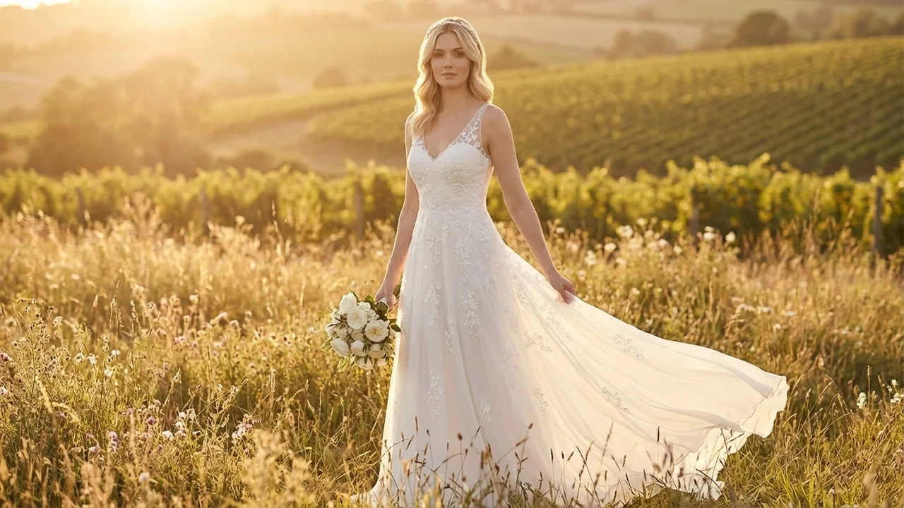 Celestine Pearl Vine Bridal Headband - 6