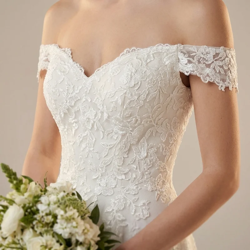 Magnolia Spitzen-Korsett Landhochzeitskleid - 3