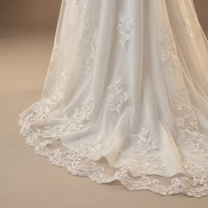 Magnolia Spitzen-Korsett Landhochzeitskleid - 4