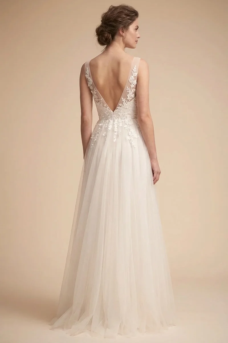 Clementine Rustic Tulle Country Dress - 2