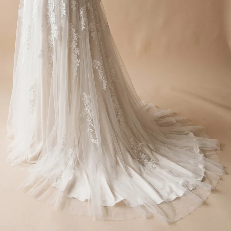 Seraphina Robe de Mariée Élégante en Dentelle Coupe A - 4