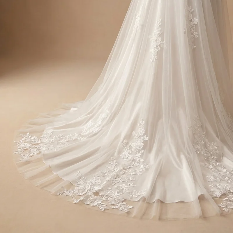 Robe de Mariée Liana Corset Transparent - 4