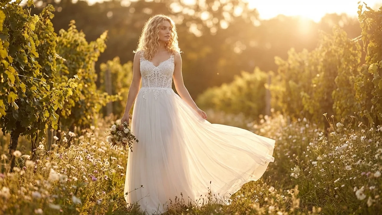 Robe de Mariée Liana Corset Transparent - 6