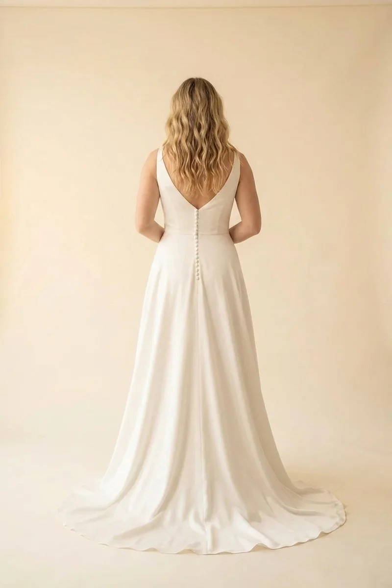 Robe de Mariée Seraphina en Soie Coupe Trapèze - 2
