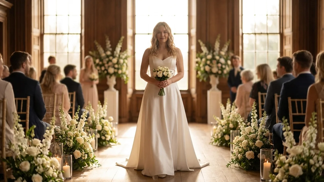 Robe de Mariée Seraphina en Soie Coupe Trapèze - 5