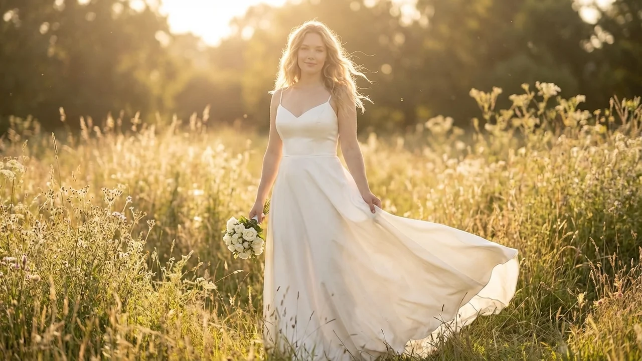 Robe de Mariée Seraphina en Soie Coupe Trapèze - 6