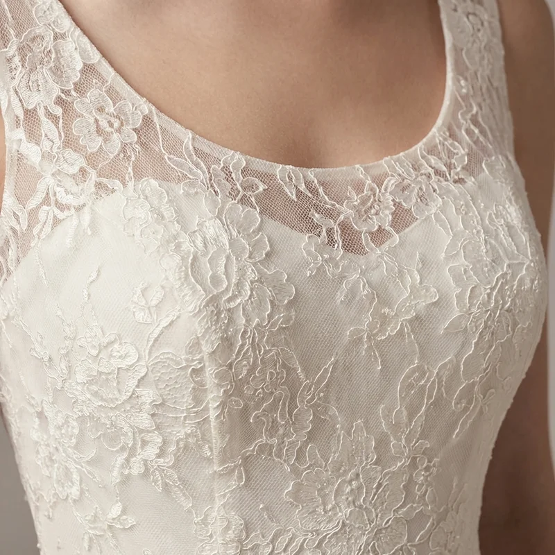 Rosalie Spitzen Wadenlang Brautkleid - 3