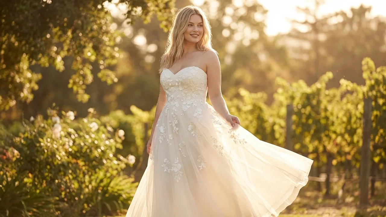 Eloise Floral Tulle Tea Length Gown - 6