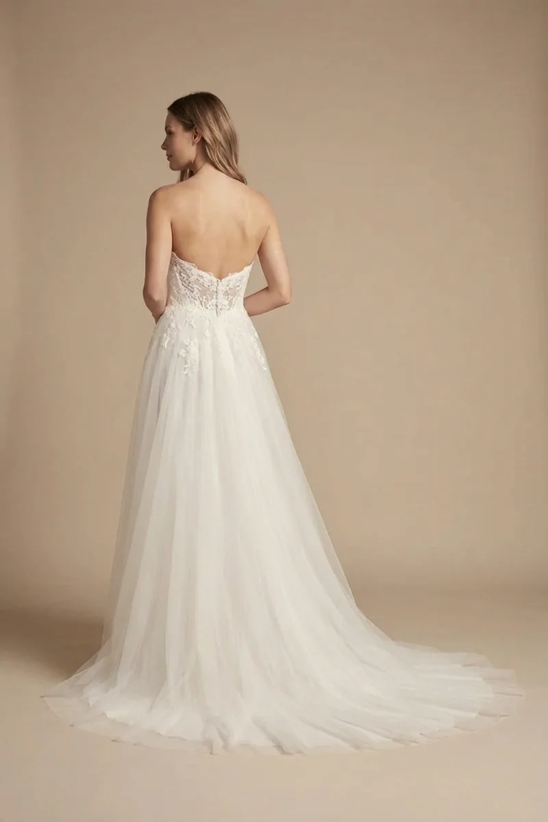Robe de Mariée en Tulle Bustier à Moins de 100 € - 2