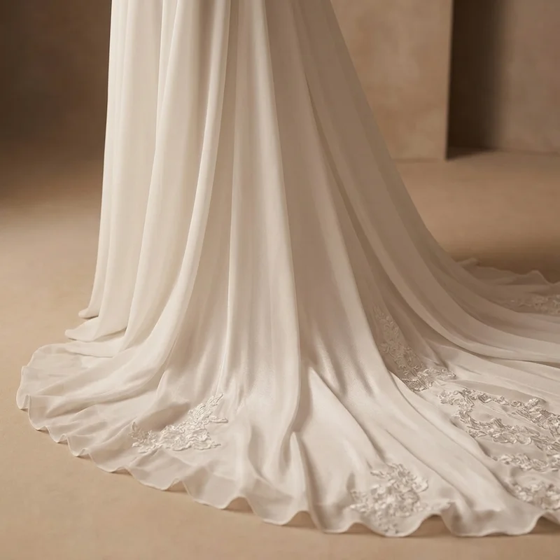Robe de Mariée Simple à Bretelles Fines à Moins de 100 € - 4