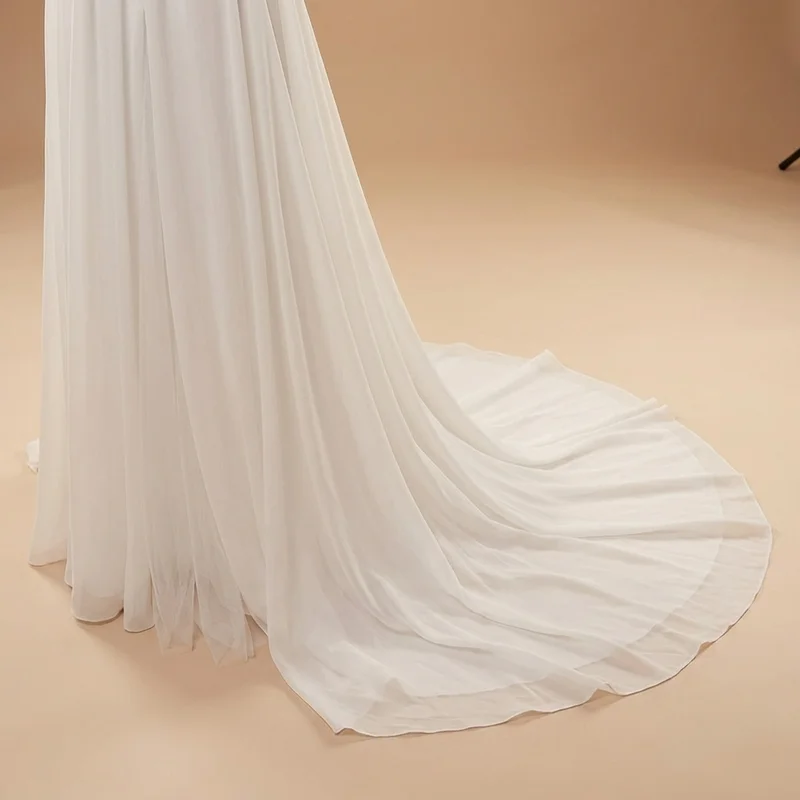 Dahlia Applikationen Empire-Taille Brautkleid - 4