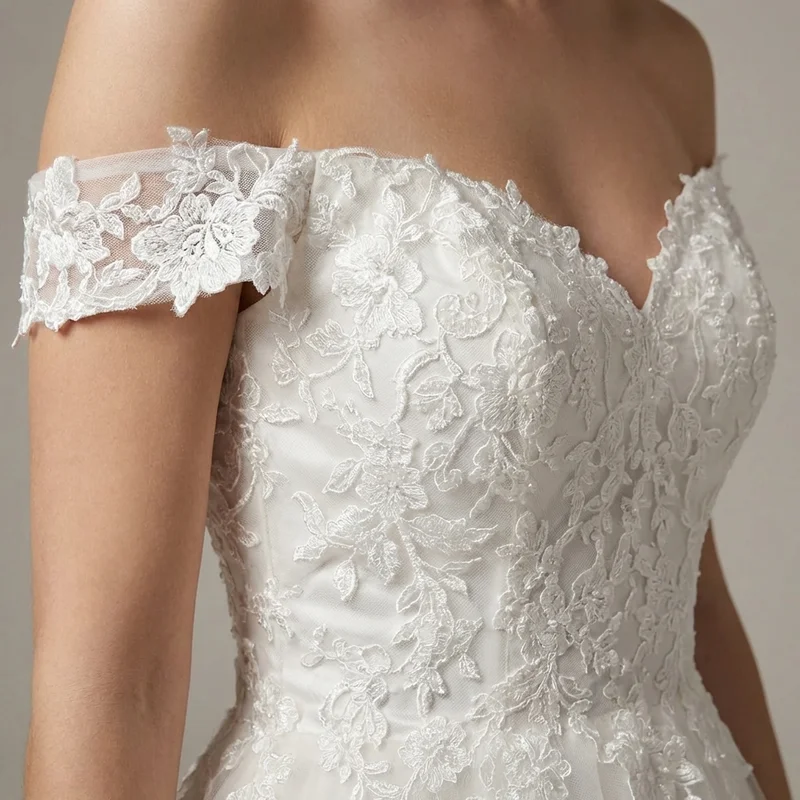 Vivienne Spitzen-Prinzessinnen-Brautkleid - 3