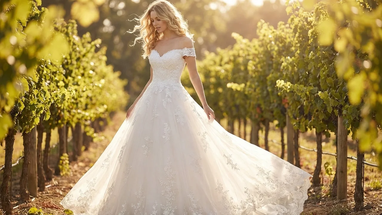 Vivienne Spitzen-Prinzessinnen-Brautkleid - 6