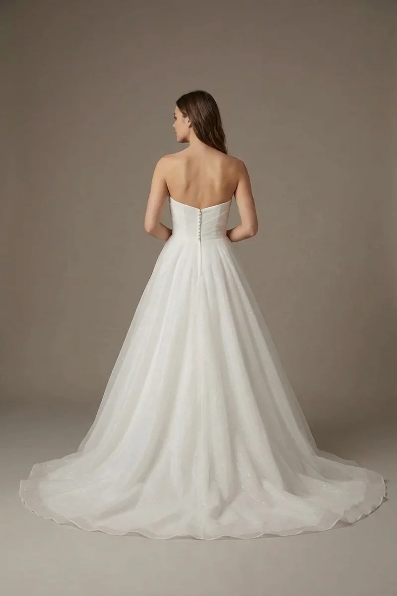 Robe de Mariée Isabelle Sparkle en Organza Coupe Princesse - 2