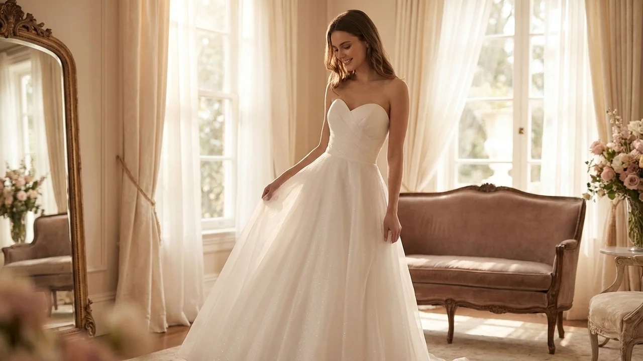 Robe de Mariée Isabelle Sparkle en Organza Coupe Princesse - 5