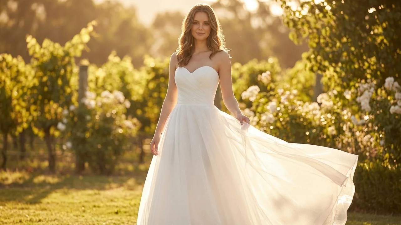 Robe de Mariée Isabelle Sparkle en Organza Coupe Princesse - 6