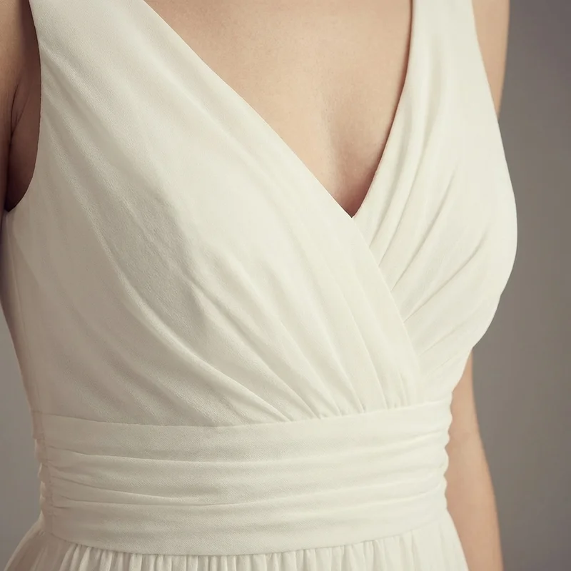 Genevieve Chiffon Empire Brautkleid - 3