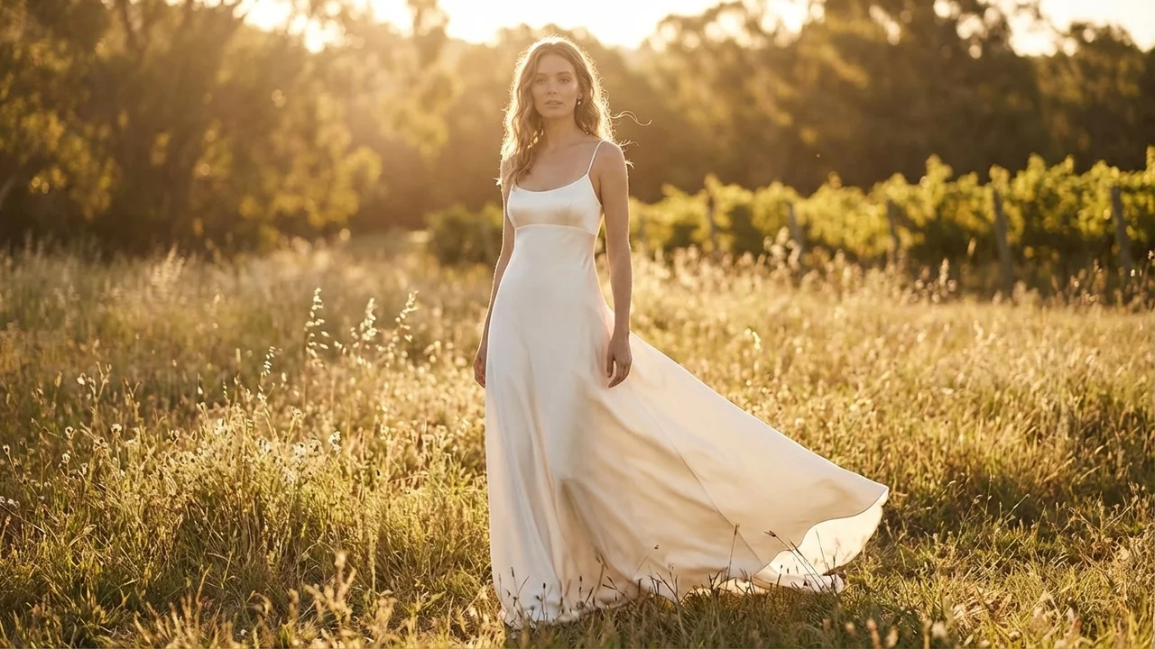 Robe de Mariée Juliette en Satin Taille Empire - 6