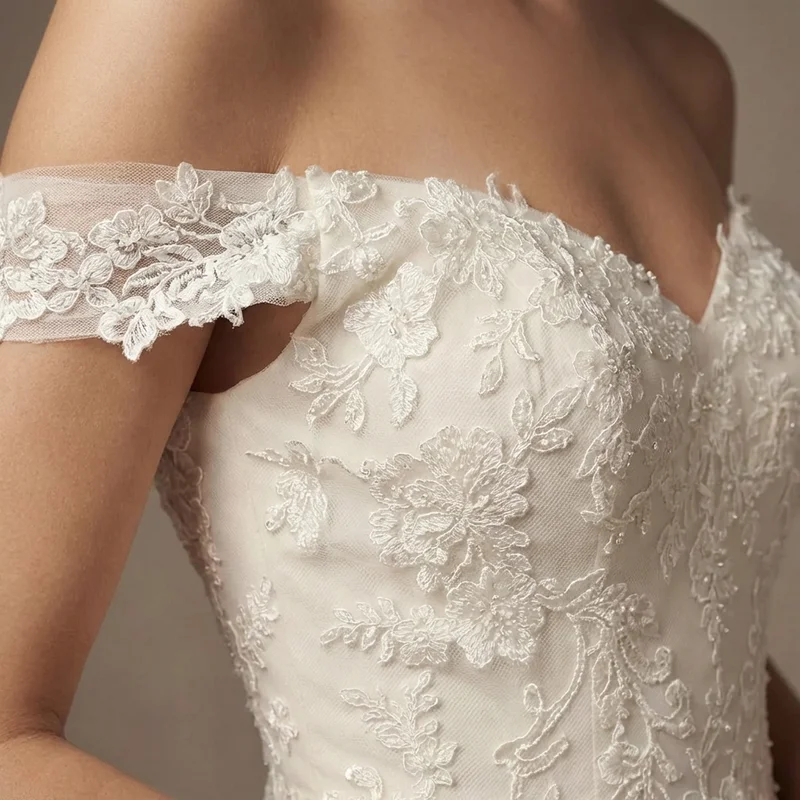 Celeste Robe de Mariée Princesse en Tulle Ivoire - 3