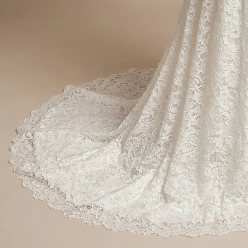 Robe de Mariée Grossesse Rosalie en Dentelle - 4