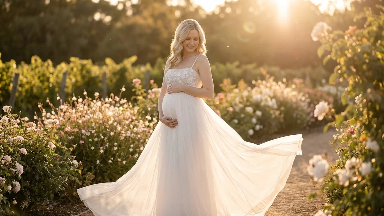 Dahlia Maternity Tulle A-Line Wedding Dress - 6