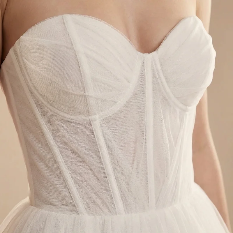 Grace Robe de Mariée Princesse en Tulle à Volants Superposés - 3