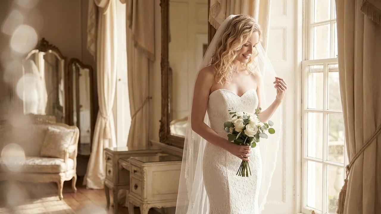 Sweetheart Spitzen-Meerjungfrau Brautkleid - 5